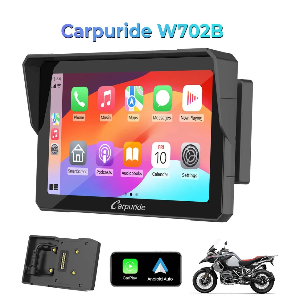carpuride-motorcycle-smart-stereo-w702b-motorrad-display-7-zoll-bmw image 1