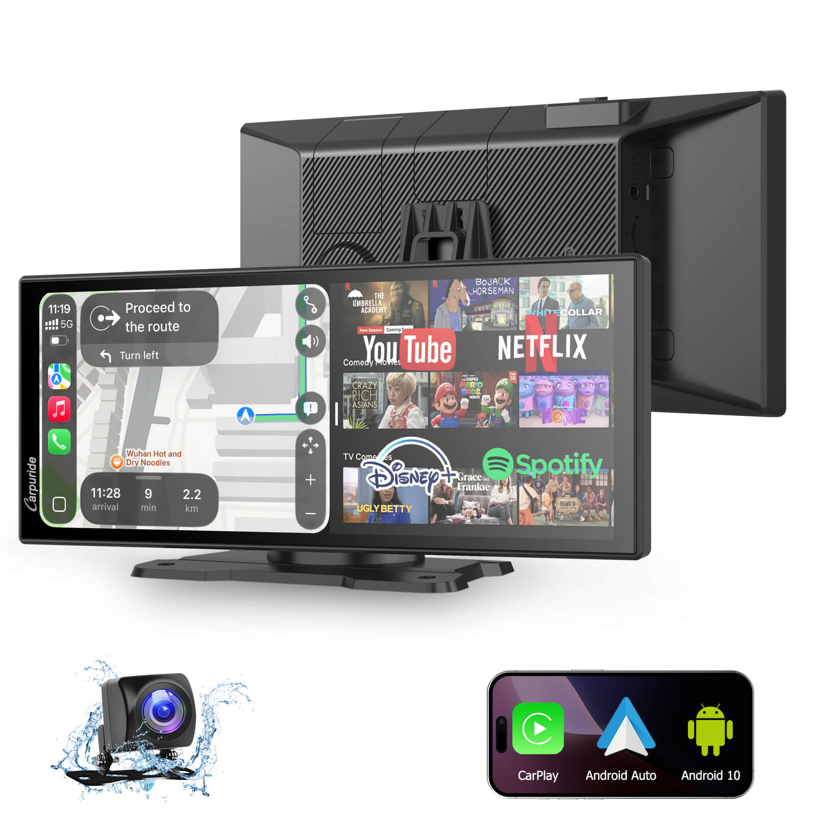 carpuride-w125p-car-smart-stereo-autoradio-11-26-zoll-android-10 image 2