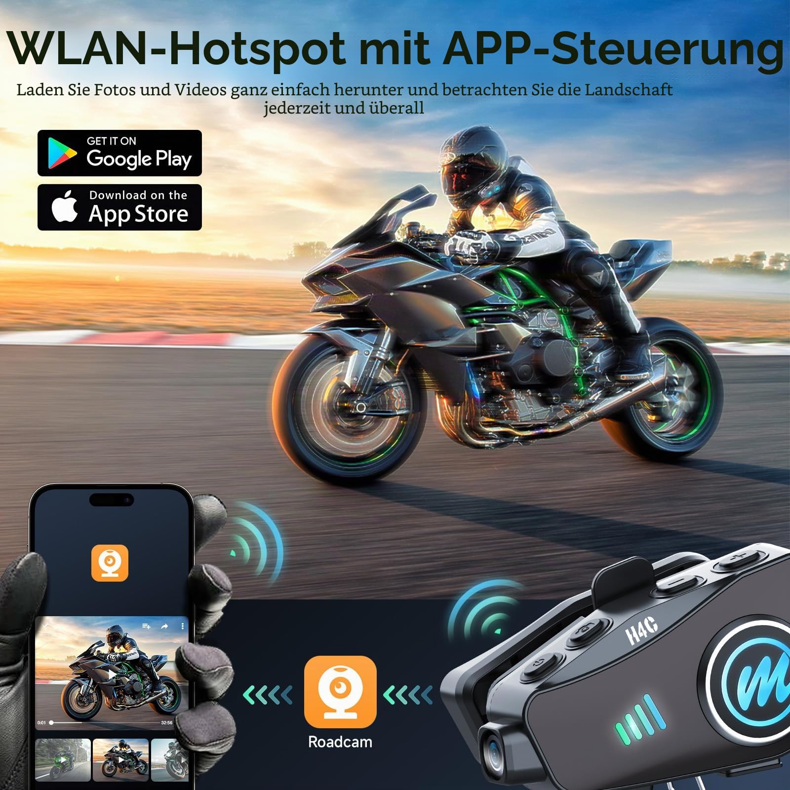 moman-h4c-helm-headset-mit-1080p-kamera-32gb-ipx6 image 5