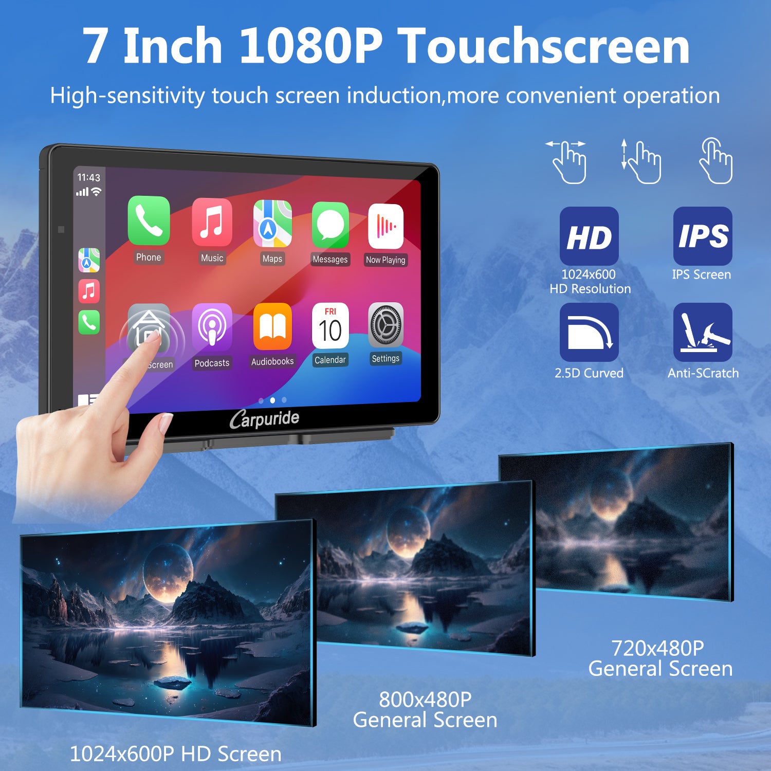 carpuride-car-smart-stereo-w703-7-zoll-carplay-display image 8