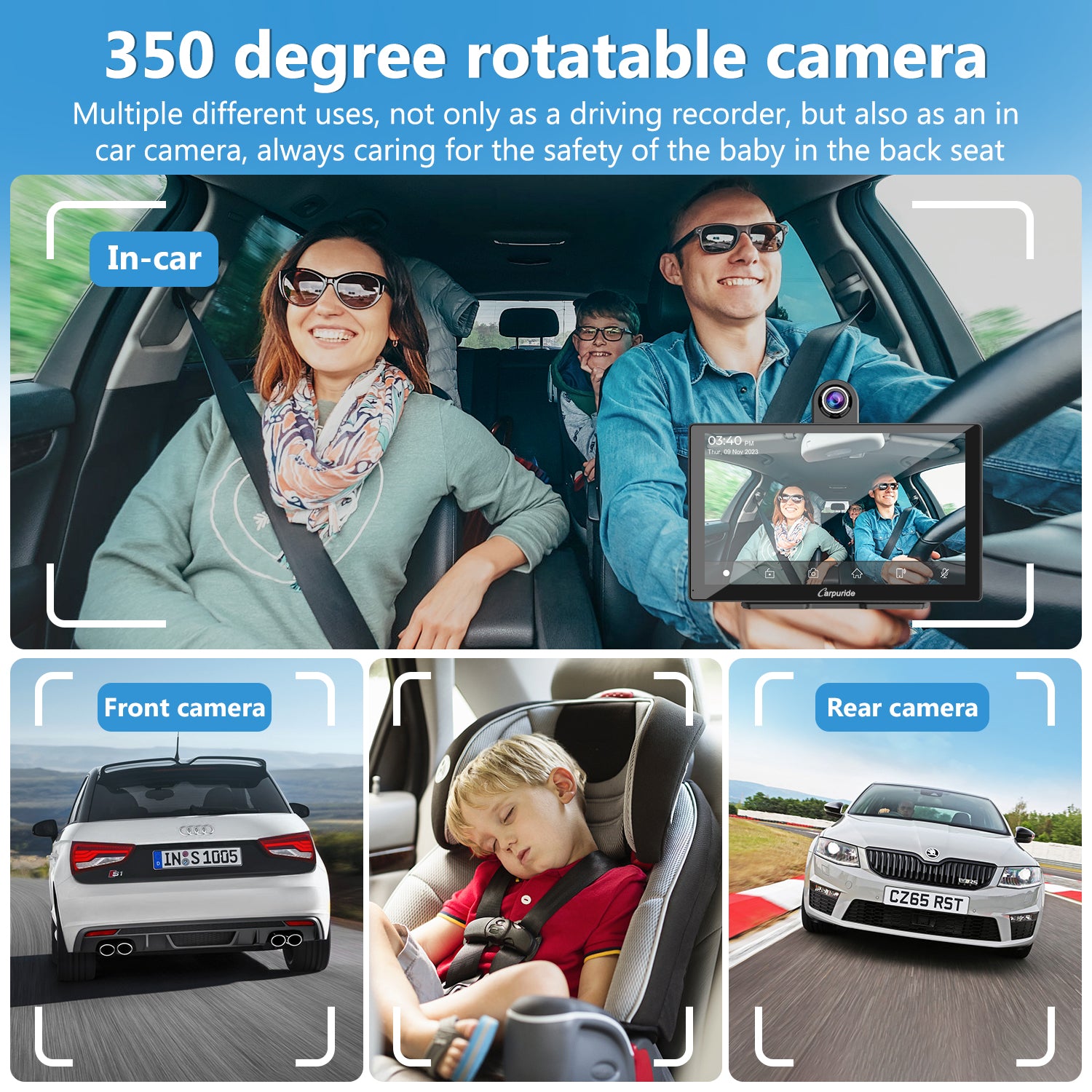 carpuride-car-smart-stereo-w905-autoradio-9-zoll-mit-dashcam image 3