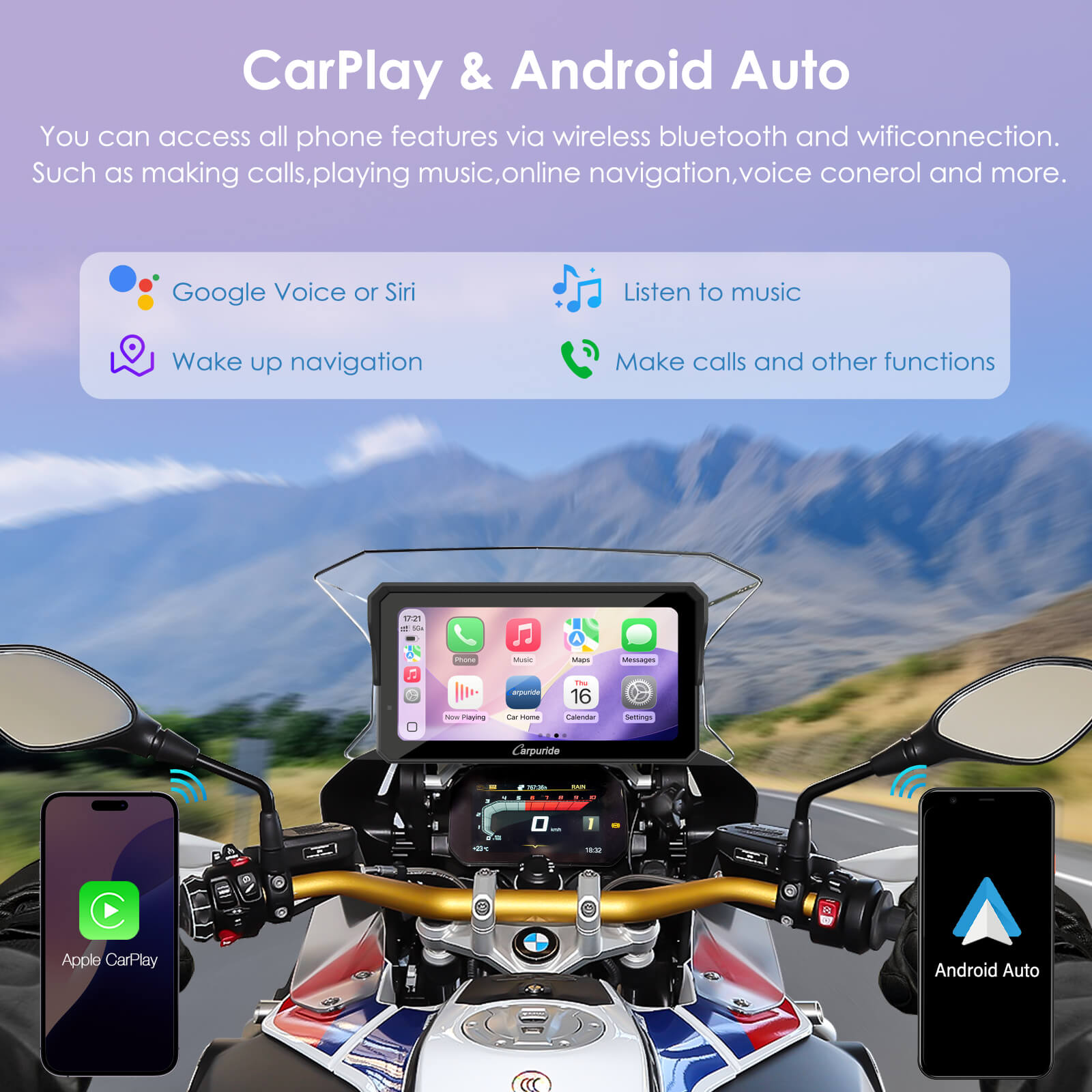 carpuride-w602bs-motorrad-display-6-zoll-bmw-carplay image 4