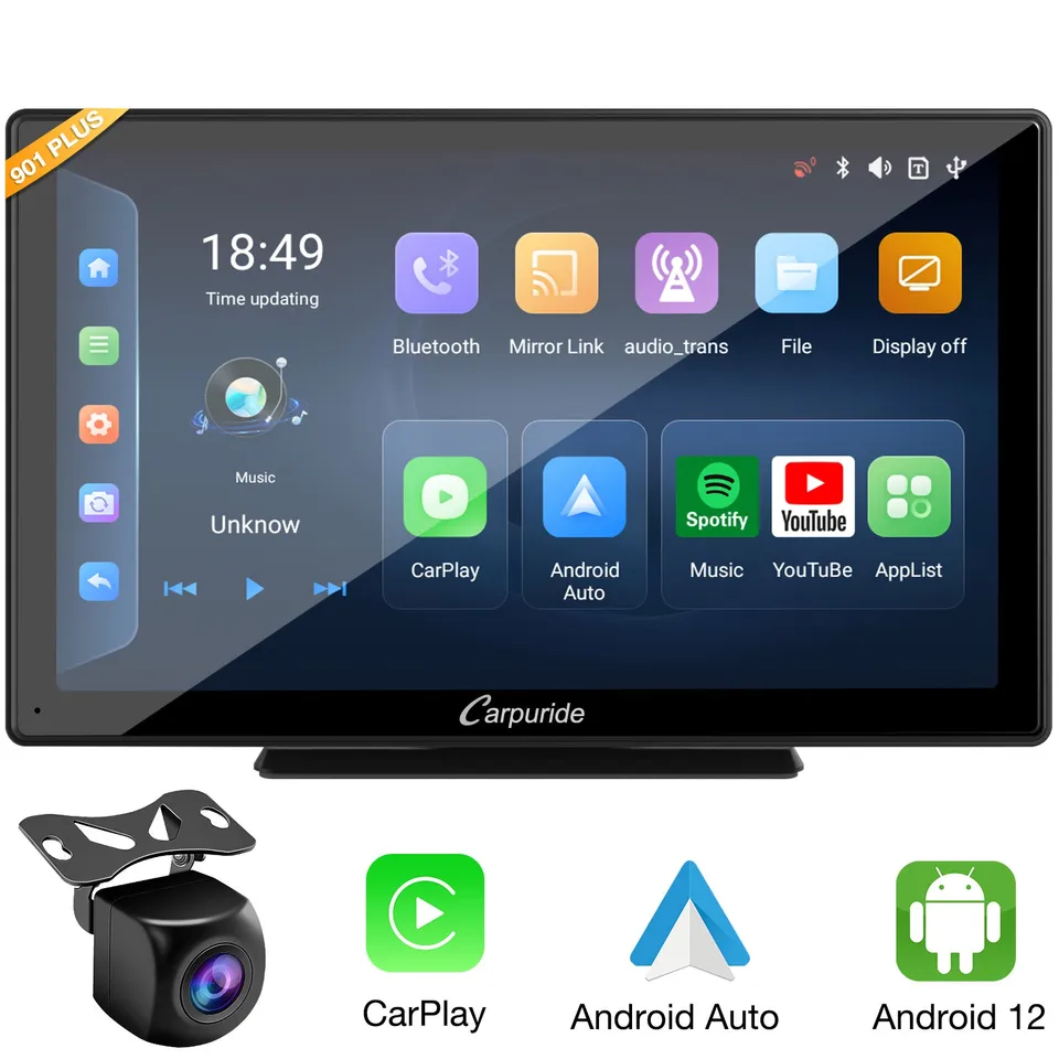 carpuride-w901-plus-car-stereo-9-zoll-android-12-kamera image 1