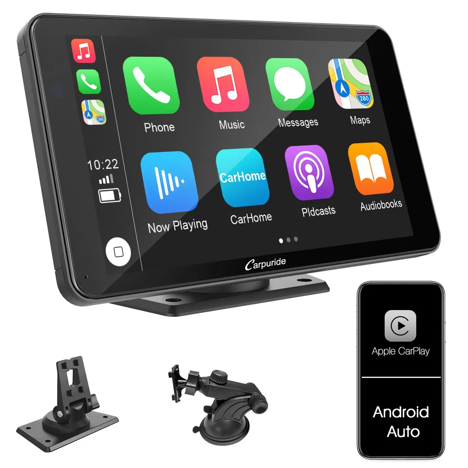 carpuride-7-zoll-auto-monitor-mit-kabelgebundenem-carplay image 1