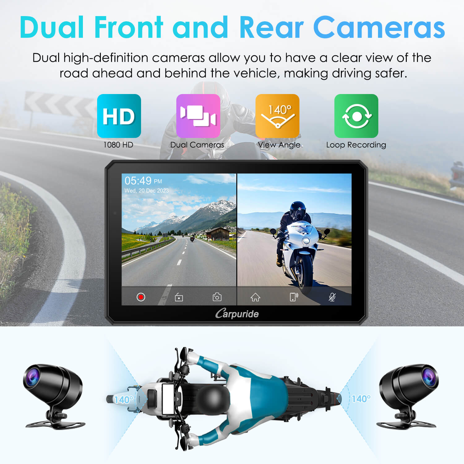 carpuride-motorcycle-smart-stereo-w712d-motorrad-display-7-zoll image 7