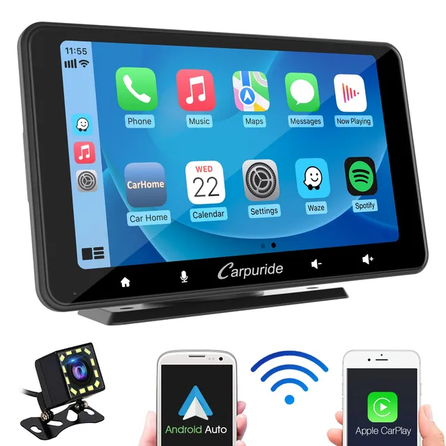 carpuride-car-smart-stereo-w708-carplay-7-zoll-r-ckkamera image 1