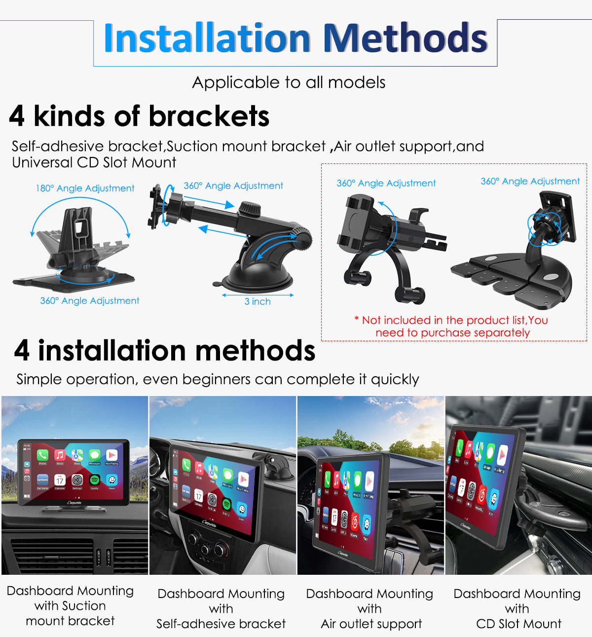 carpuride-w101-10-1-zoll-auto-display-f-r-lkw-carplay image 7