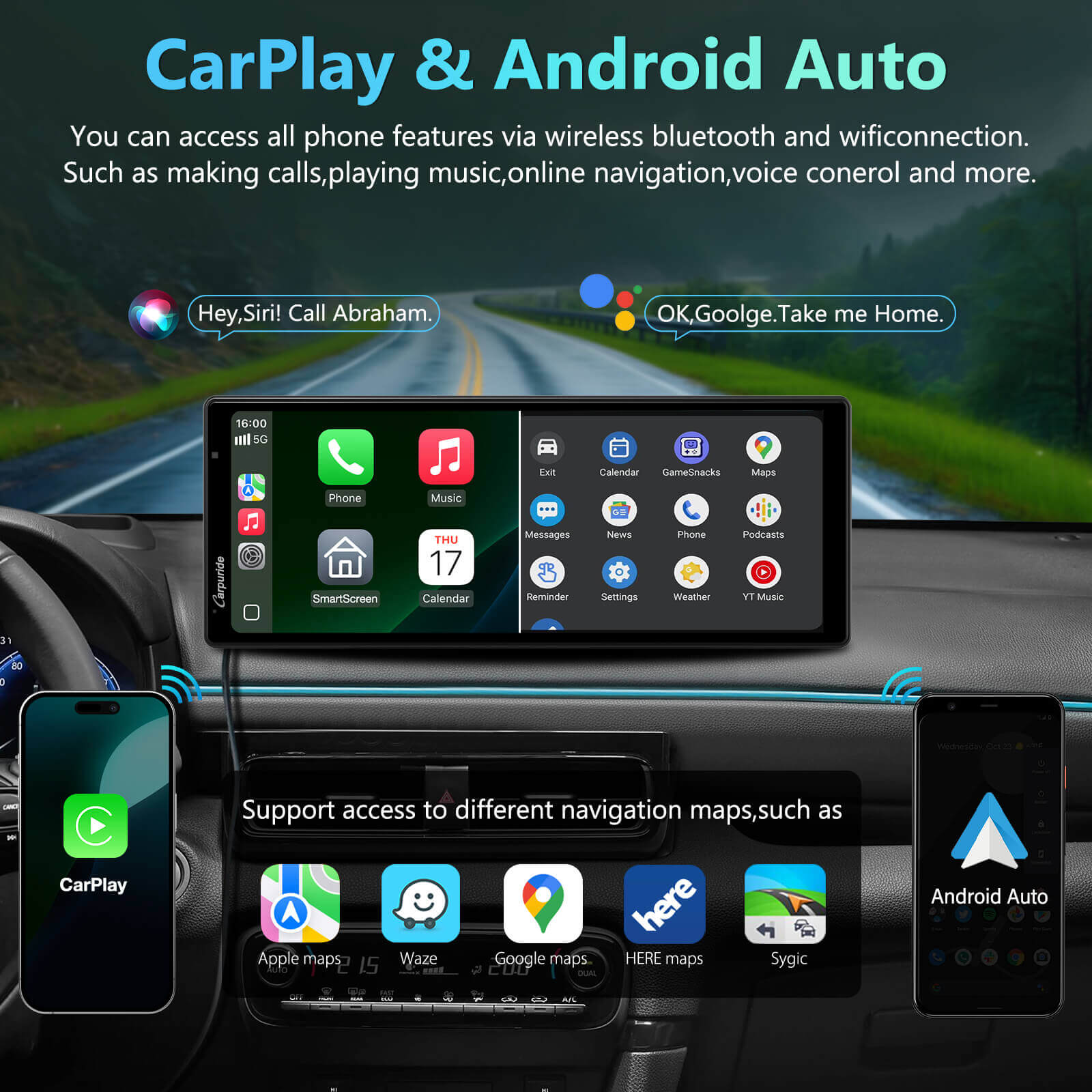 carpuride-w903s-car-smart-stereo-autoradio-9-3-zoll-mit-4k-dashcam image 2
