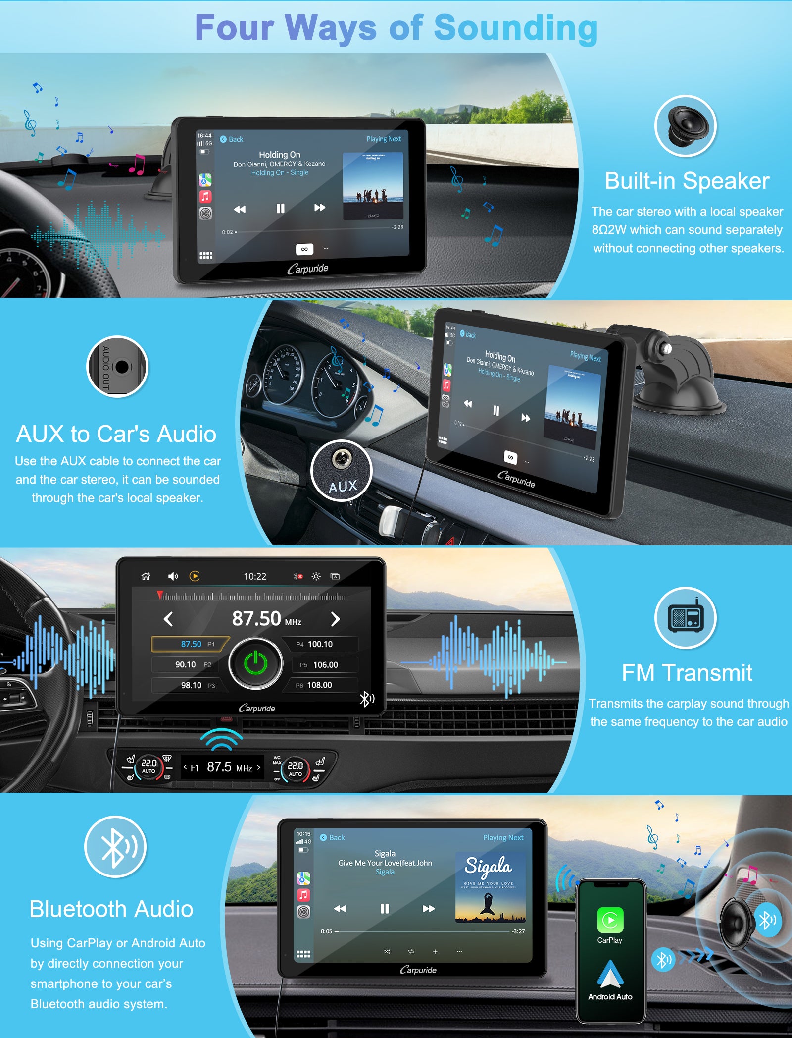 carpuride-car-smart-stereo-v3-autoradio-7-zoll-mit-sonnenblende image 5
