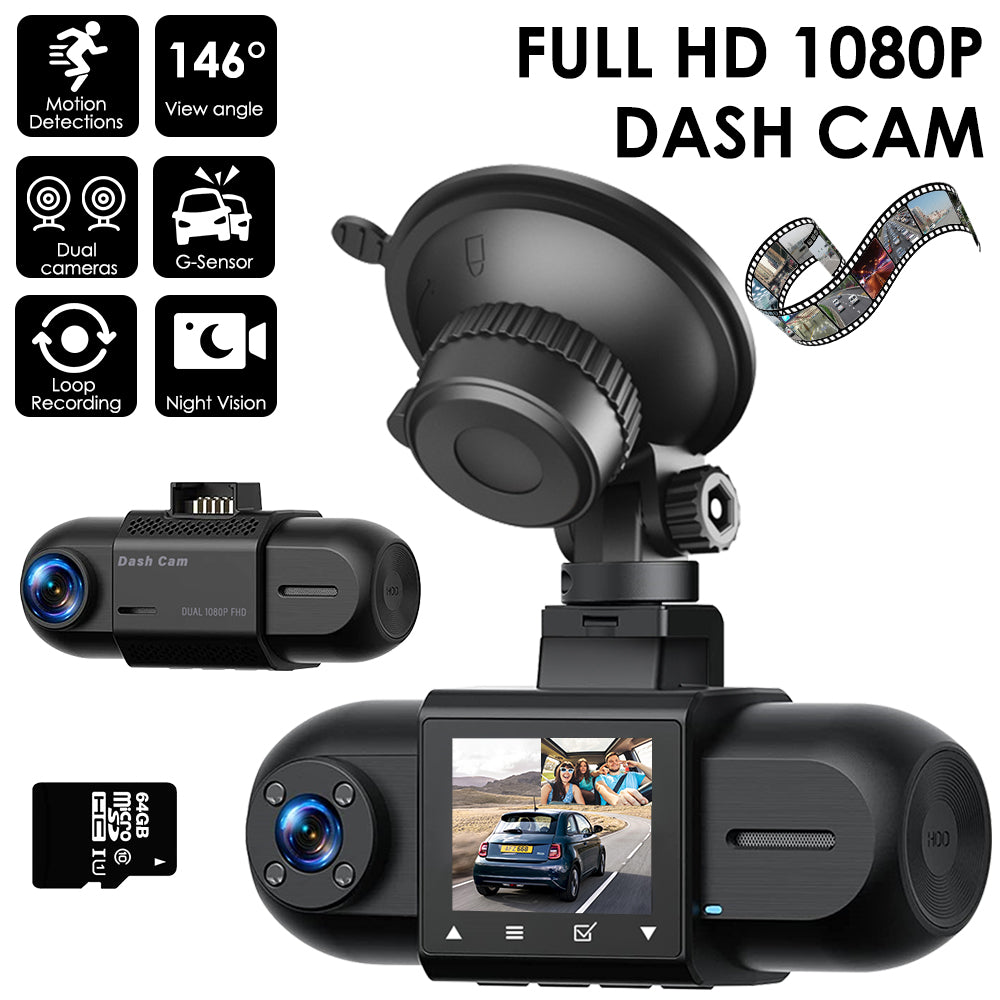 carpuride-m8-dual-lens-dashcam-fhd-1080p-mit-display image 1