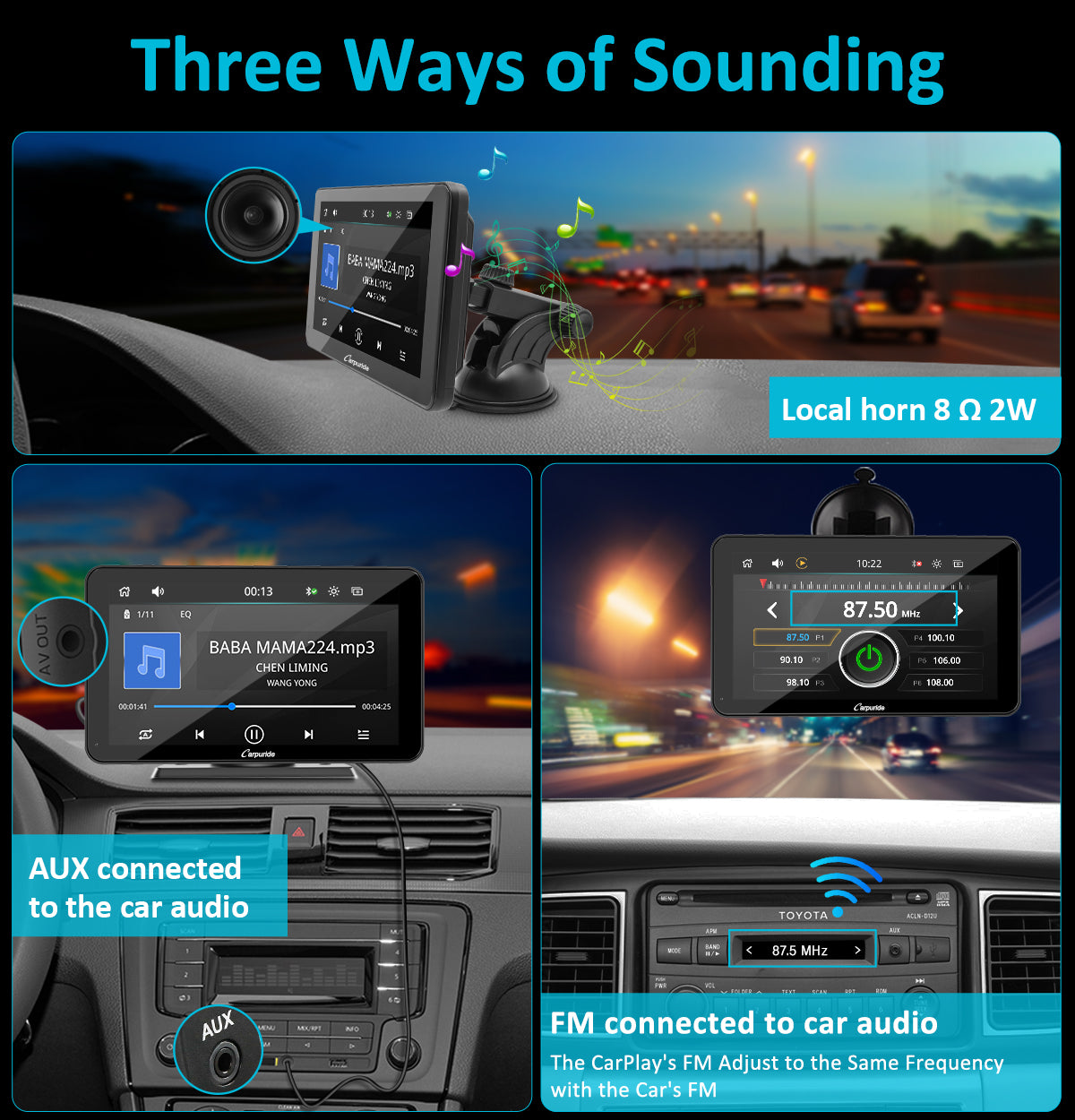 carpuride-car-smart-stereo-7-zoll-touchscreen-autoradio-bluetooth image 6