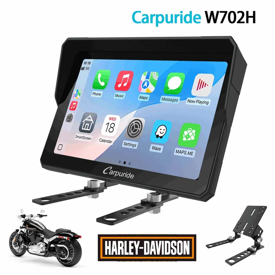 carpuride-motorcycle-smart-stereo-w702h-harley-display-7-zoll image 1