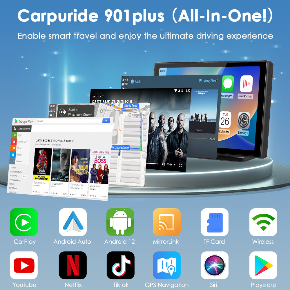 carpuride-w901-plus-car-stereo-9-zoll-android-12-kamera image 2