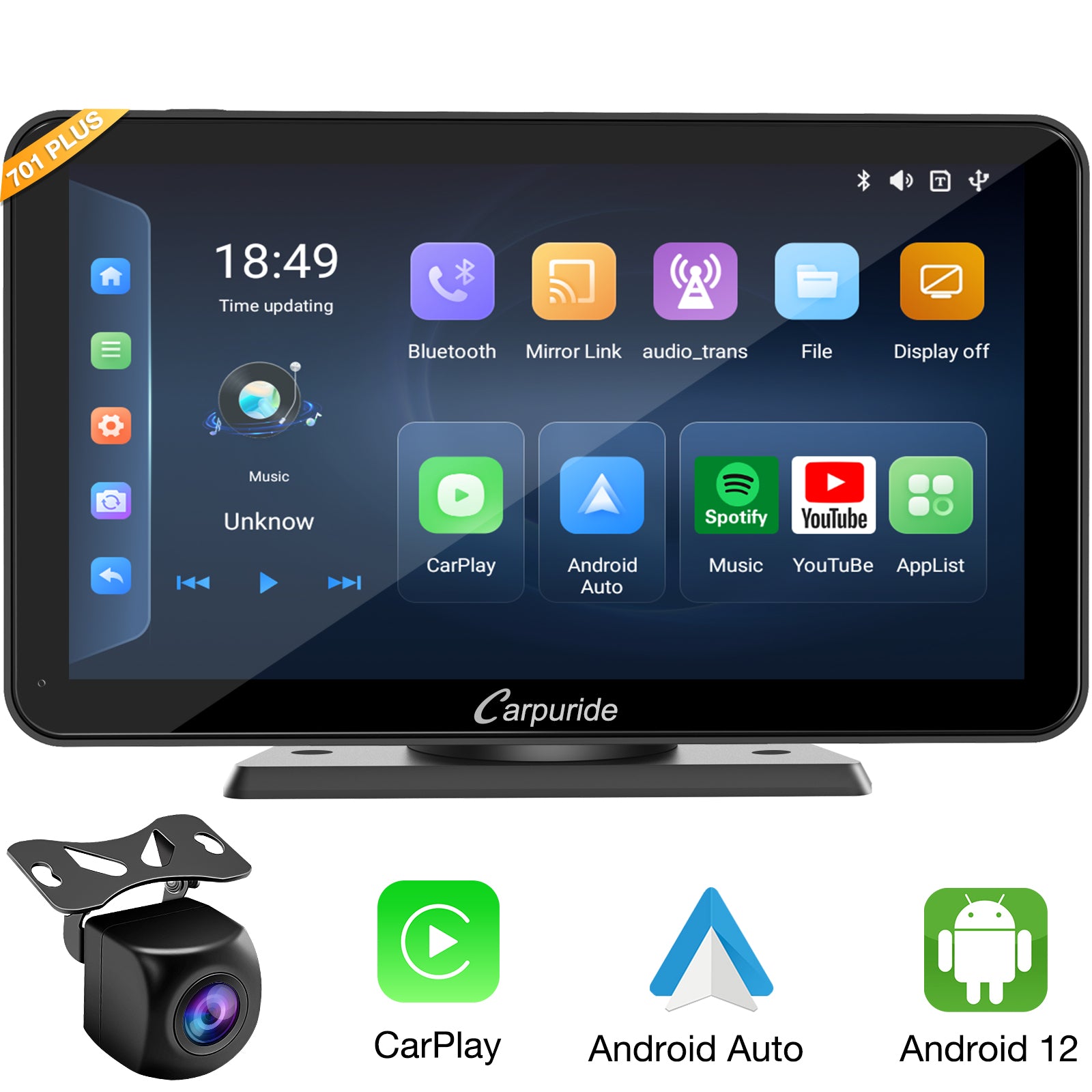carpuride-w701-plus-car-smart-stereo-7-zoll-android-12-r-ckkamera image 1